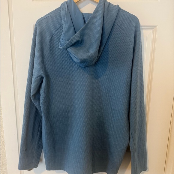 Lululemon Men’s At Ease Hoodie Blue Double-Knit Size Large - Picture 10 of 10